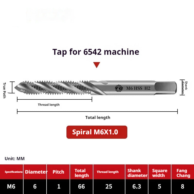 2109-Spiral tap tapping M2 fine tooth iron, aluminum, copper steel, stainless steel, special tapping drill bit M3M4M5M6 Shandong Denso Pricision Tools Co.,Ltd.